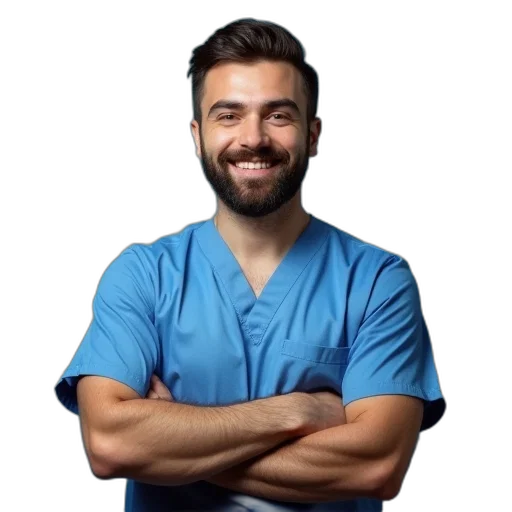 staff, face, bearded, young transparent PNG cut-out