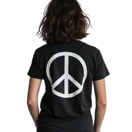 black, white, peace, walker transparent PNG cut-out