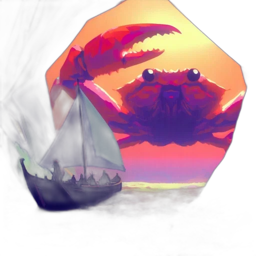 crown, dragon, umbrella, mask, concept art, fantasy art, pixel art, vaporwave transparent PNG cut-out
