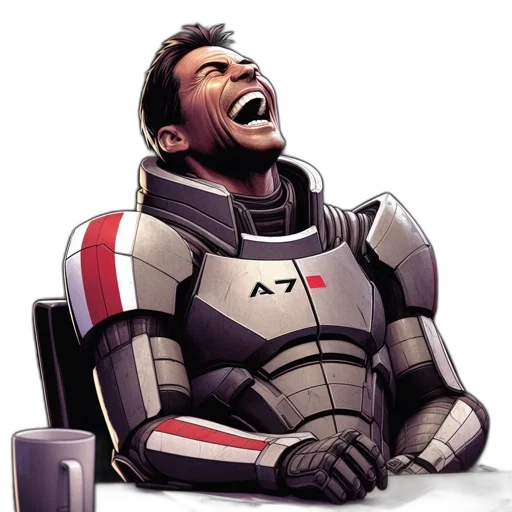 robot, face, concept art, 3d render, pixel art, comic book art, outer space, man transparent PNG cut-out