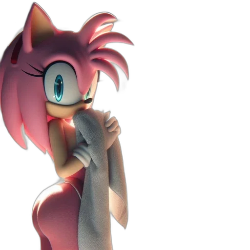 dress, 3d render, concept art, cartoon, anime, animated, hedgehog, character transparent PNG cut-out