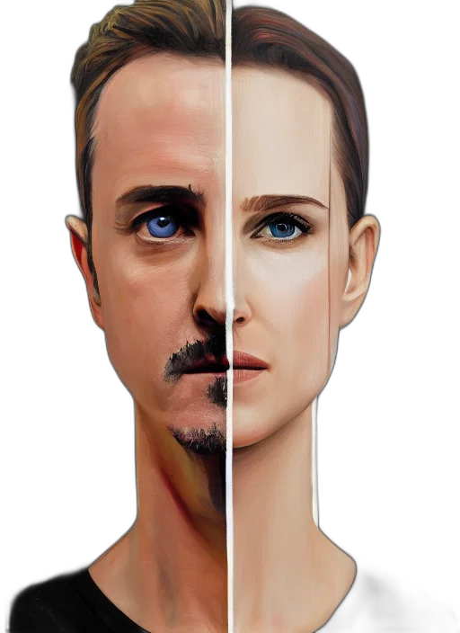 face, mask, photorealistic, concept art transparent PNG cut-out