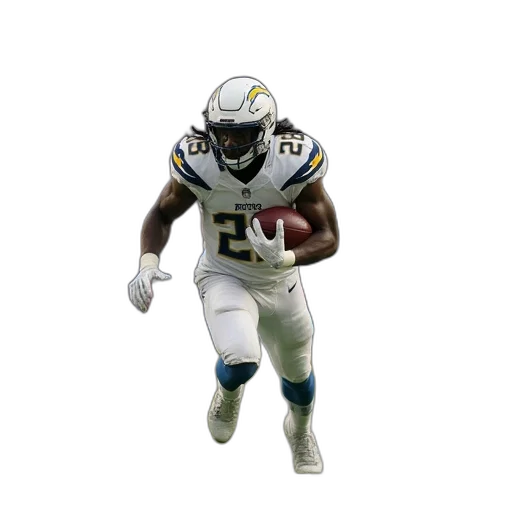 creature, chargers, person, runs, catch, winning, yard, line transparent PNG cut-out