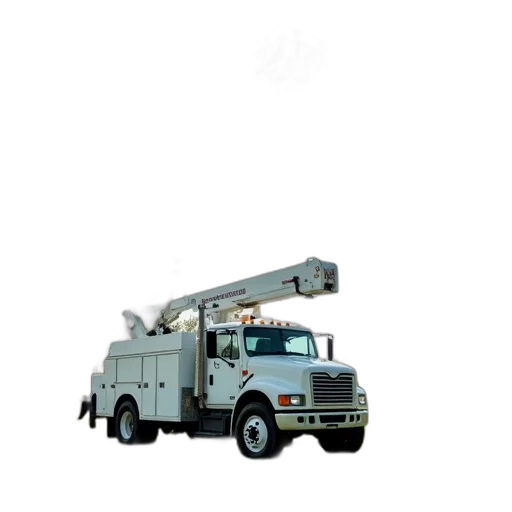 staff, weapon, robot, 3d render, white, utility, truck, cherry transparent PNG cut-out