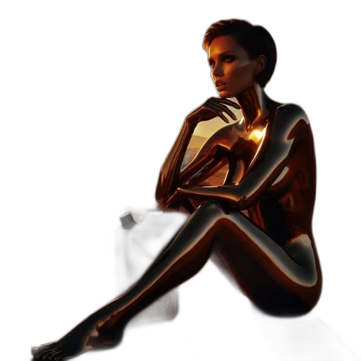 dress, jewelry, robot, concept art, 3d render, photorealistic, pixel art, neon lights transparent PNG cut-out