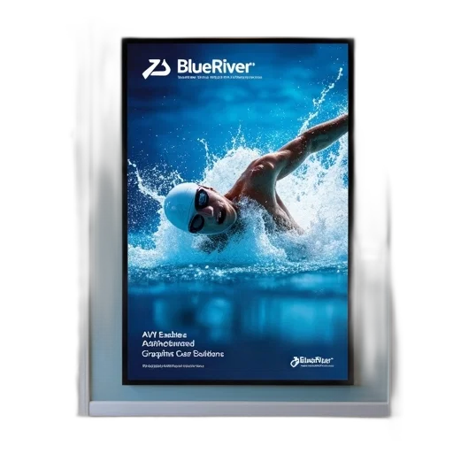 second, image, promotional, poster, company, called, blueriver, offers transparent PNG cut-out