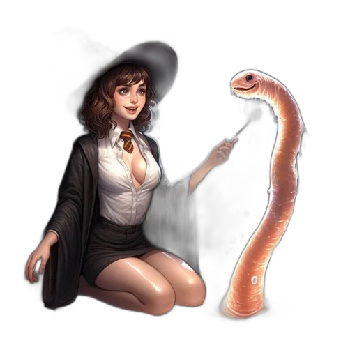 staff, creature, dragon, fantasy art, concept art, pixel art, comic book art, fire transparent PNG cut-out