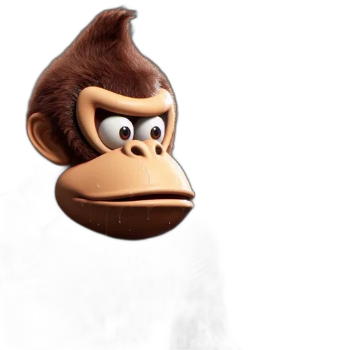 animal, creature, face, mask, 3d render, concept art, photorealistic, cartoon transparent PNG cut-out