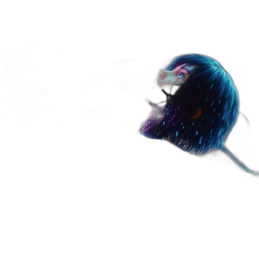 hair, hat, crown, animal, 3d render, concept art, photorealistic, anime transparent PNG cut-out