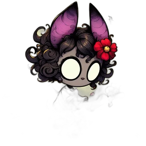 staff, mask, crown, flower, concept art, pixel art, fantasy art, watercolor transparent PNG cut-out