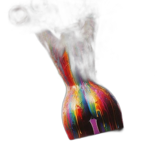 bottle, crown, mask, hat, 3d render, photorealistic, concept art, vaporwave transparent PNG cut-out