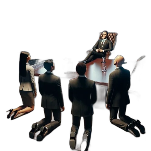 staff, furniture, umbrella, concept art, 3d render, formal, setting, man transparent PNG cut-out