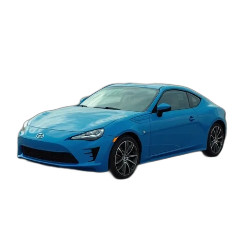 car, 3d render, photorealistic, blue, lado, sitting, parking, lot transparent PNG cut-out
