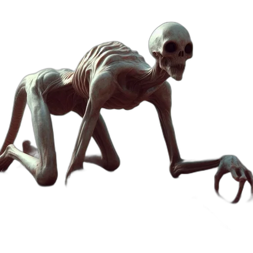 creature, animal, robot, staff, concept art, 3d render, photorealistic, pixel art transparent PNG cut-out