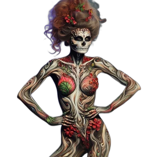 dress, mask, jewelry, concept art, fantasy art, comic book art, photorealistic, model transparent PNG cut-out