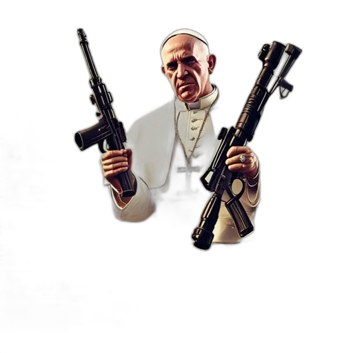 weapon, staff, 3d render, concept art, photorealistic, pixel art, man, white transparent PNG cut-out