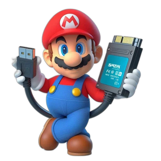 robot, staff, weapon, animal, 3d render, concept art, mario, holds transparent PNG cut-out
