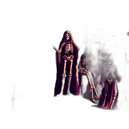 creature, mask, robot, weapon, concept art, 3d render, fantasy art, pixel art transparent PNG cut-out