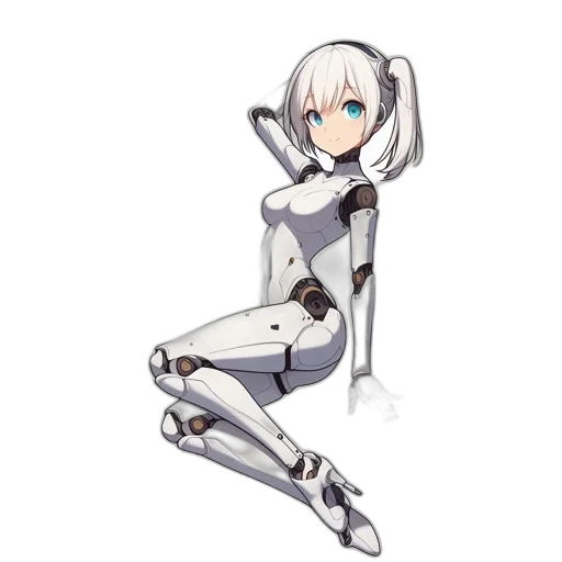 robot, dress, weapon, animal, anime, concept art, pixel art, cartoon transparent PNG cut-out