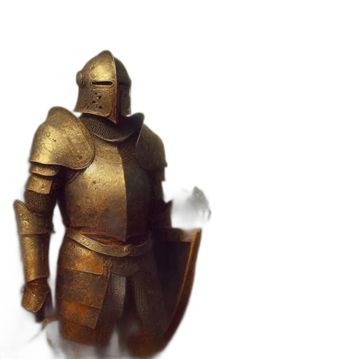 sword, weapon, mask, robot, concept art, fantasy art, 3d render, photorealistic transparent PNG cut-out