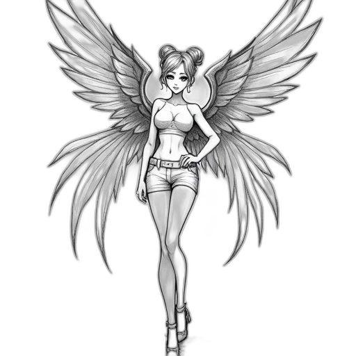 staff, fantasy art, concept art, cartoon, pixel art, monochrome, black, white transparent PNG cut-out