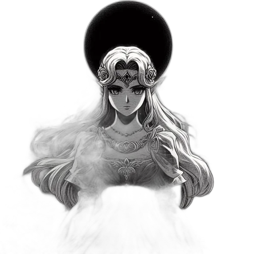 crown, mask, dress, face, fantasy art, concept art, watercolor, pixel art transparent PNG cut-out