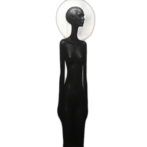 dress, staff, mask, jewelry, concept art, 3d render, outer space, dark transparent PNG cut-out
