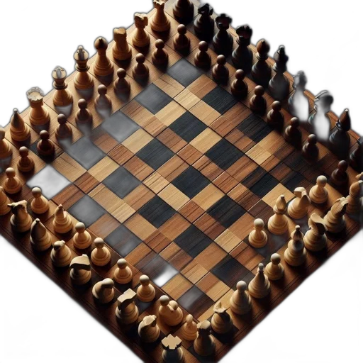 crown, furniture, weapon, 3d render, chessboard, setup, featuring, pieces transparent PNG cut-out