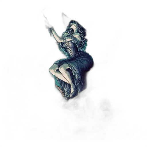 dress, creature, sword, mask, concept art, fantasy art, 3d render, pixel art transparent PNG cut-out