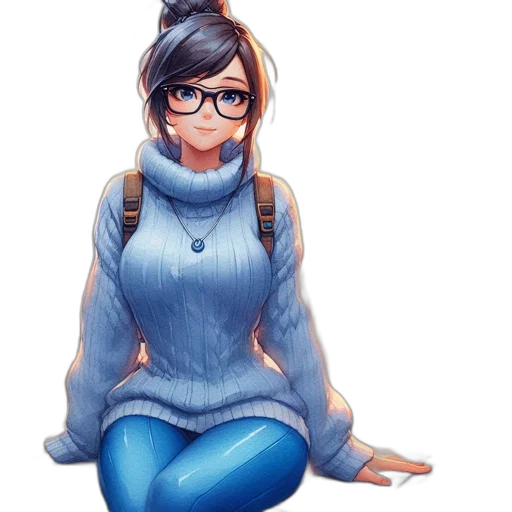 staff, dress, jacket, robot, pixel art, anime, concept art, fantasy art transparent PNG cut-out