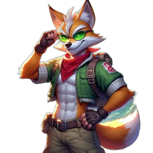 staff, jacket, animal, weapon, concept art, pixel art, fantasy art, cyberpunk transparent PNG cut-out