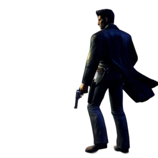 jacket, concept art, 3d render, comic book art, lone, man, desert, landscape transparent PNG cut-out