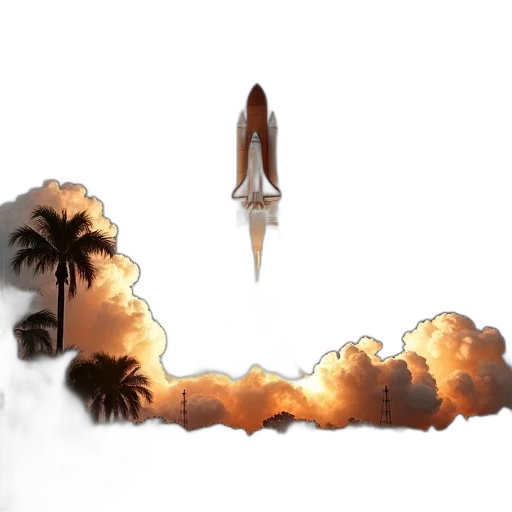 concept art, pixel art, fantasy art, 3d render, outer space, fog, fire, space transparent PNG cut-out