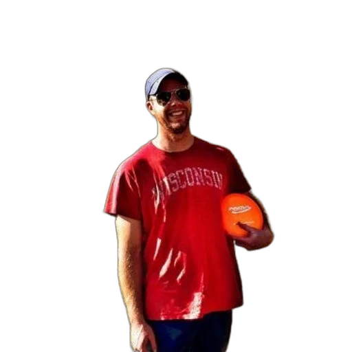 staff, photorealistic, 3d render, cartoon, pixel art, red, man, wisconsin transparent PNG cut-out