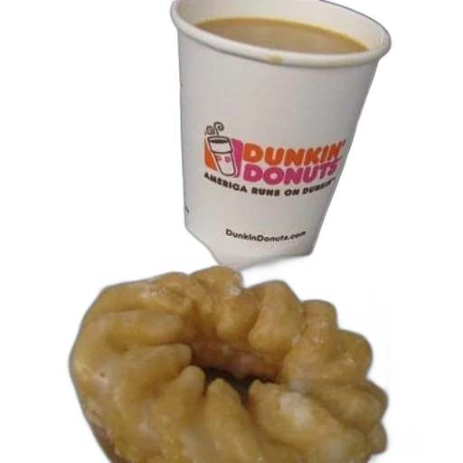 food, crown, dunkin, donuts, coffee, cup, sits, next transparent PNG cut-out