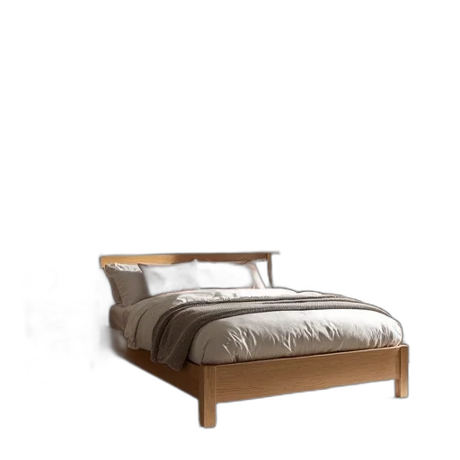furniture, crown, 3d render, photorealistic, earth tones, oak, bedroom, decor transparent PNG cut-out