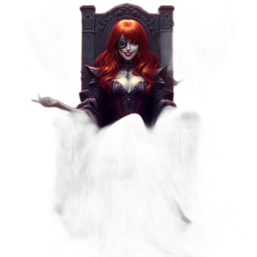 crown, dress, staff, fantasy art, concept art, comic book art, pixel art, fire transparent PNG cut-out