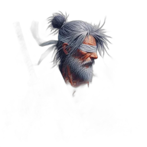 hair, face, creature, mask, concept art, fantasy art, watercolor, photorealistic transparent PNG cut-out