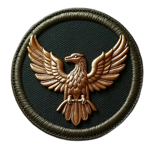 staff, jacket, weapon, crown, 3d render, army, patch transparent PNG cut-out