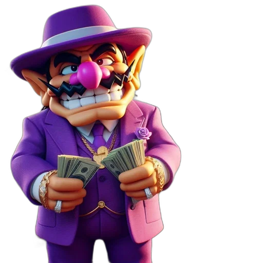 mask, hat, staff, 3d render, concept art, animated, figure, anthropomorphized transparent PNG cut-out