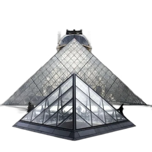 building, umbrella, hat, crown, 3d render, concept art, photorealistic, louvre transparent PNG cut-out