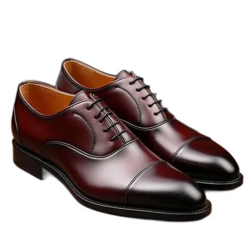 shoes, photorealistic, 3d render, men, business, leather, pointed, toe transparent PNG cut-out
