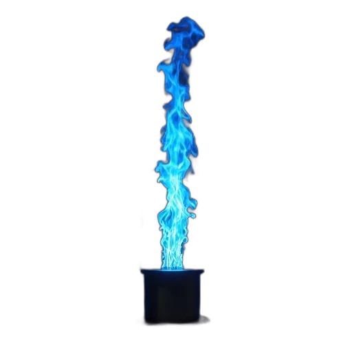staff, sword, weapon, bottle, 3d render, concept art, fire, neon lights transparent PNG cut-out