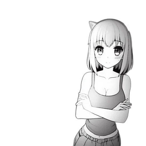 dress, robot, creature, staff, anime, cartoon, pixel art, concept art transparent PNG cut-out