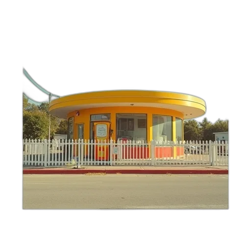 building, furniture, staff, car, 3d render, photorealistic, concept art, golden transparent PNG cut-out