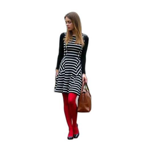 dress, photorealistic, 3d render, monochrome, red, dark, colorful, woman transparent PNG cut-out