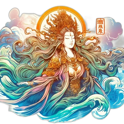 dress, fantasy art, concept art, pixel art, watercolor, underwater, fire, golden transparent PNG cut-out