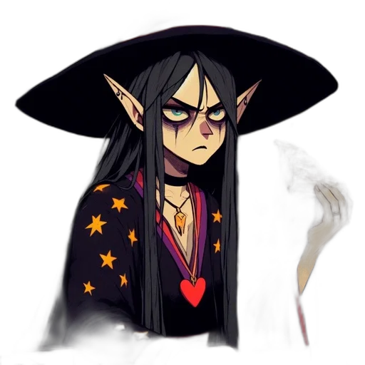 staff, mask, concept art, fantasy art, pixel art, watercolor, dark, elf-like transparent PNG cut-out
