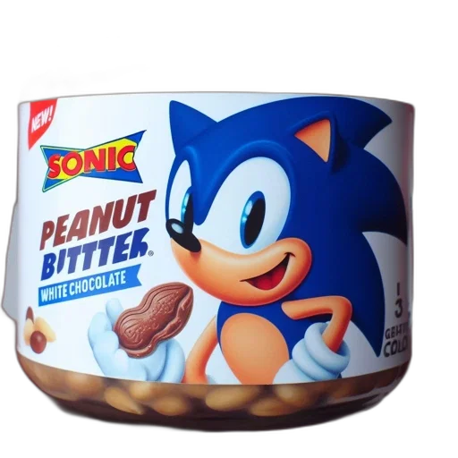 food, 3d render, image, jar, labeled, sonic, peanut, butter transparent PNG cut-out