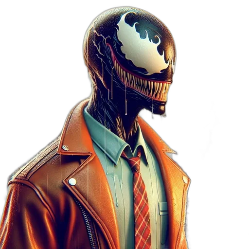 jacket, mask, robot, face, concept art, comic book art, cyberpunk, 3d render transparent PNG cut-out